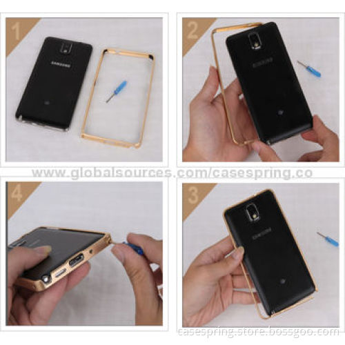 Alloy Bumper for Samsung Galaxy Note 3, Belt Buckle in the Box, Metal Bumper
